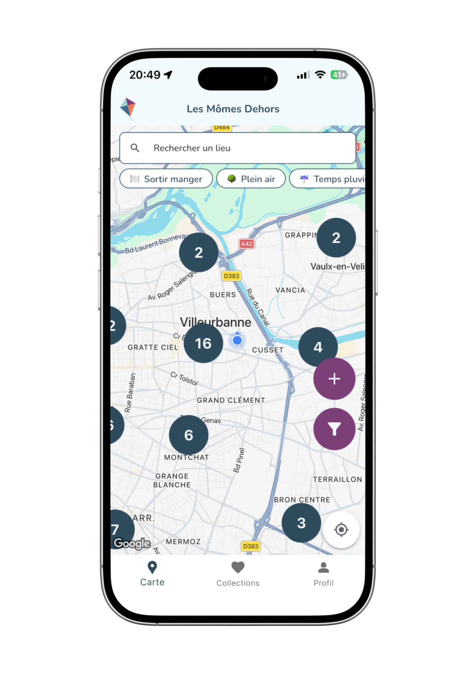 App Les Mômes Dehors